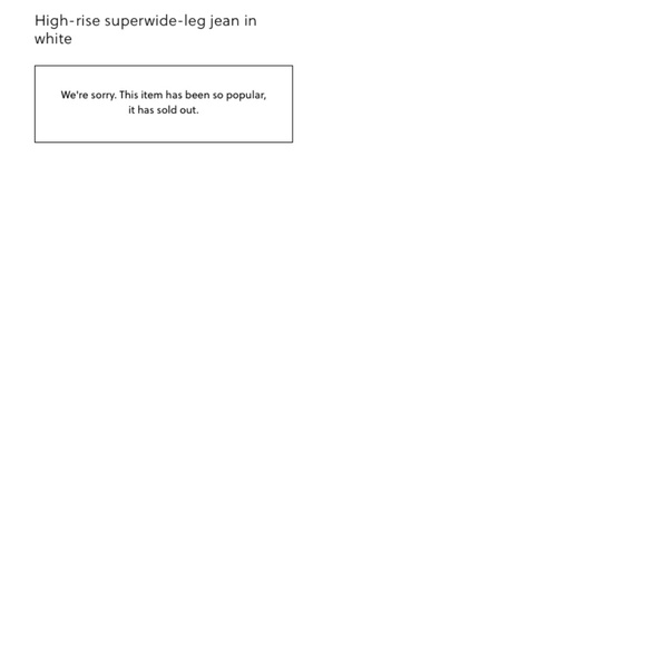 NWT J.Crew High-rise Superwide-leg Jean in White - Size 27 - Picture 5 of 12